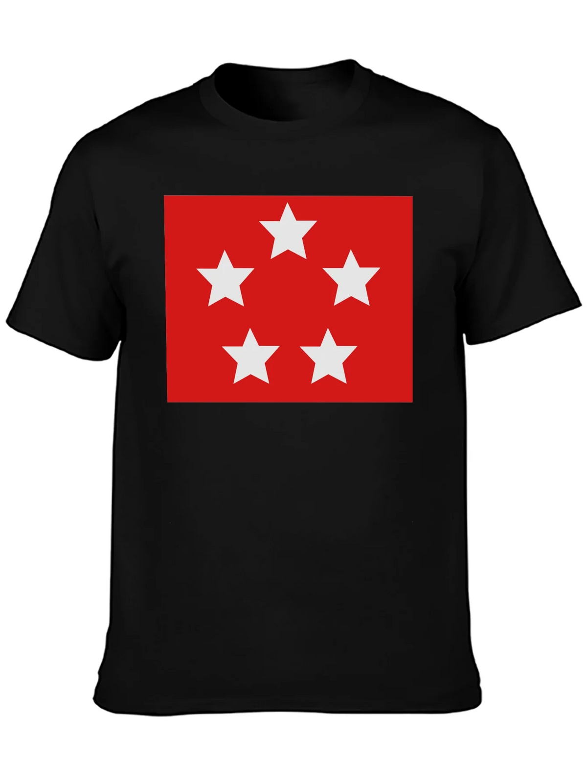 Red Five Star T-Shirt - Soft Cotton Blend Casual Wear product image 3