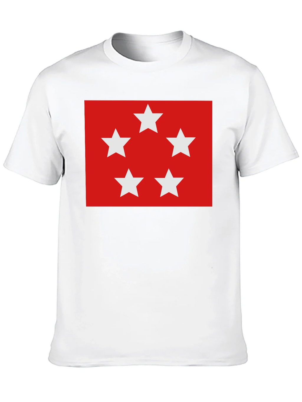 Red Five Star T-Shirt - Soft Cotton Blend Casual Wear product image 9