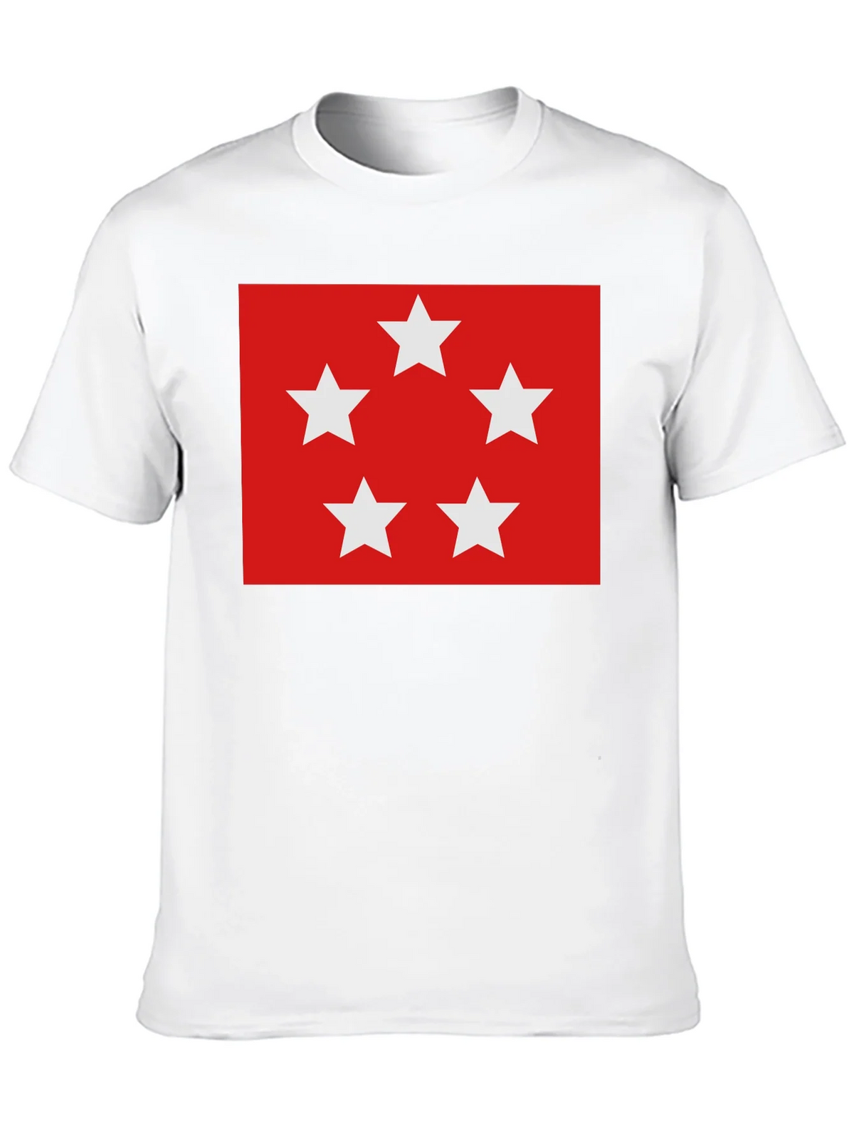 Red Five Star T-Shirt - Soft Cotton Blend Casual Wear product image 9