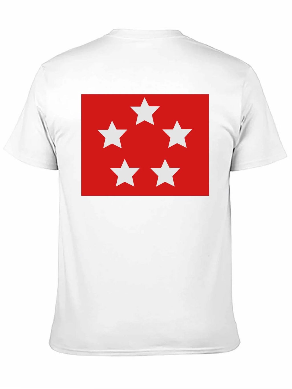 Red Five Star T-Shirt - Soft Cotton Blend Casual Wear product image 10