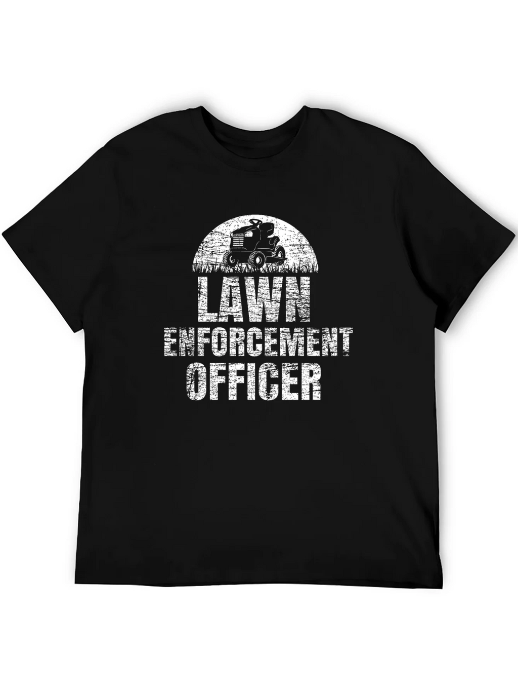 Lawn Enforcement Officer Black Graphic T-Shirt product image 5