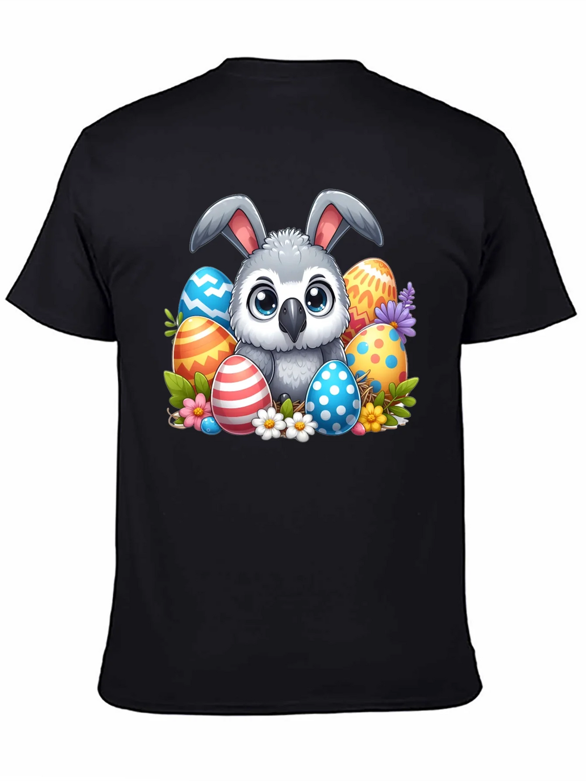 Cute Easter Owl Bunny T-Shirt product image 4