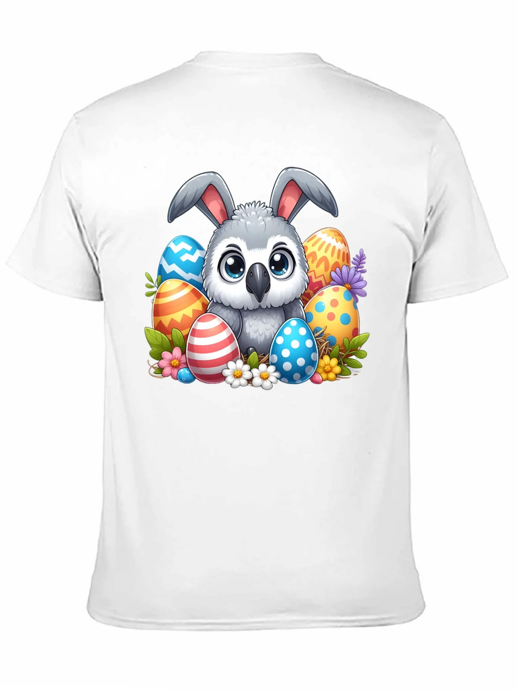 Cute Easter Owl Bunny T-Shirt product image 10