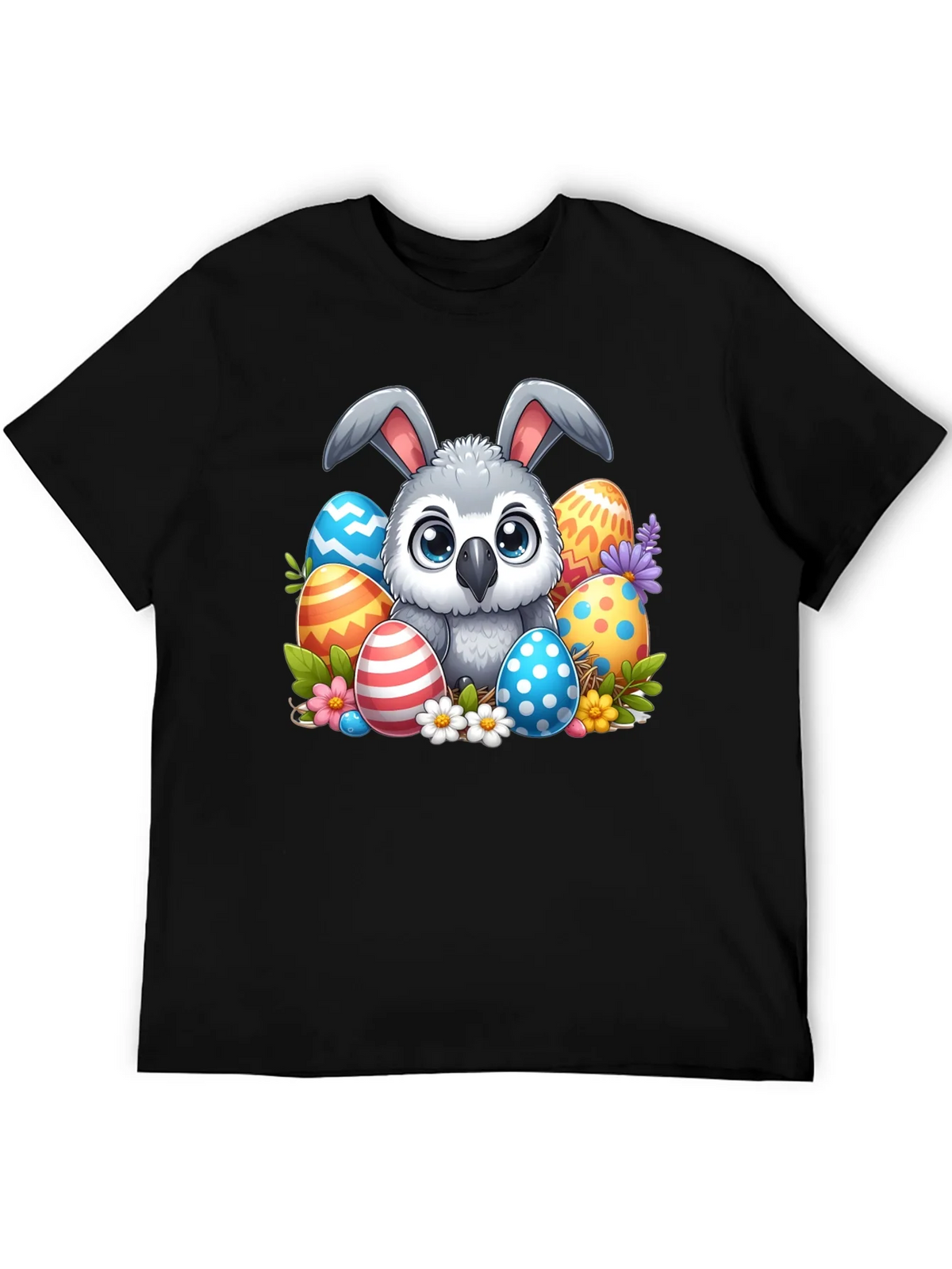 Cute Easter Owl Bunny T-Shirt product image 5