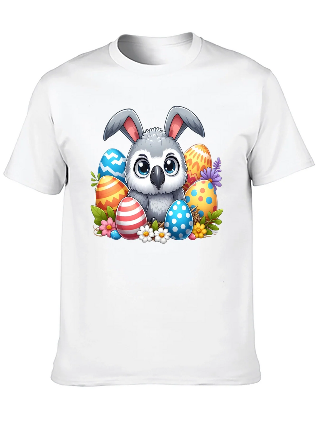 Cute Easter Owl Bunny T-Shirt product image 9