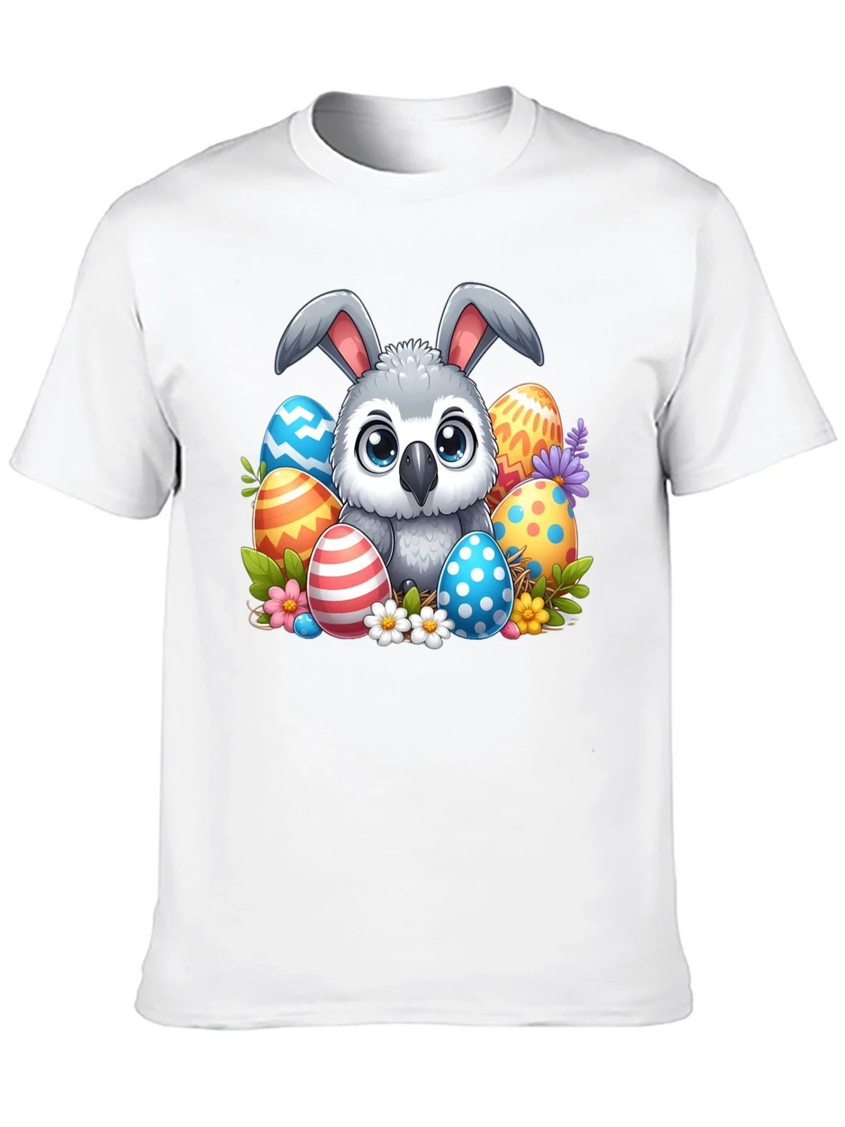 Cute Easter Owl Bunny T-Shirt product image 9