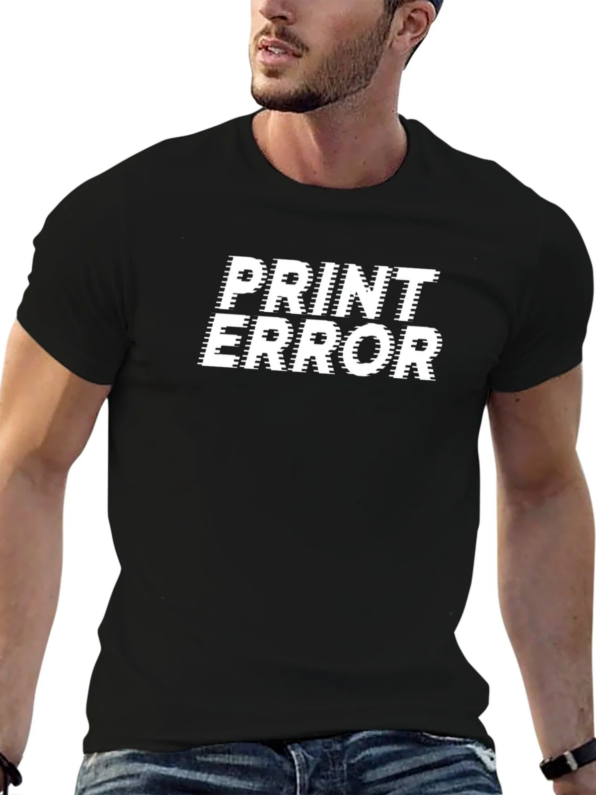 Print Error Graphic Tee - Bold Streetwear Style product image 5