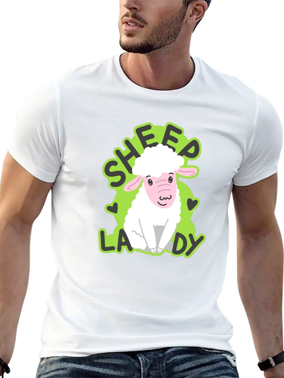Sheep Lady T-Shirt - Cute Animal Lover Tee product image 12