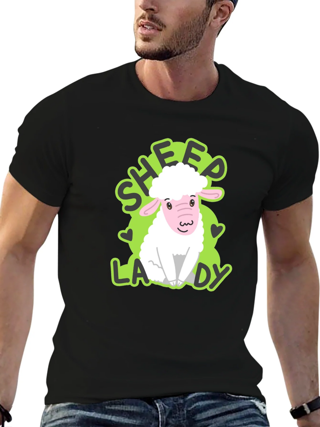Sheep Lady T-Shirt - Cute Animal Lover Tee product image 6