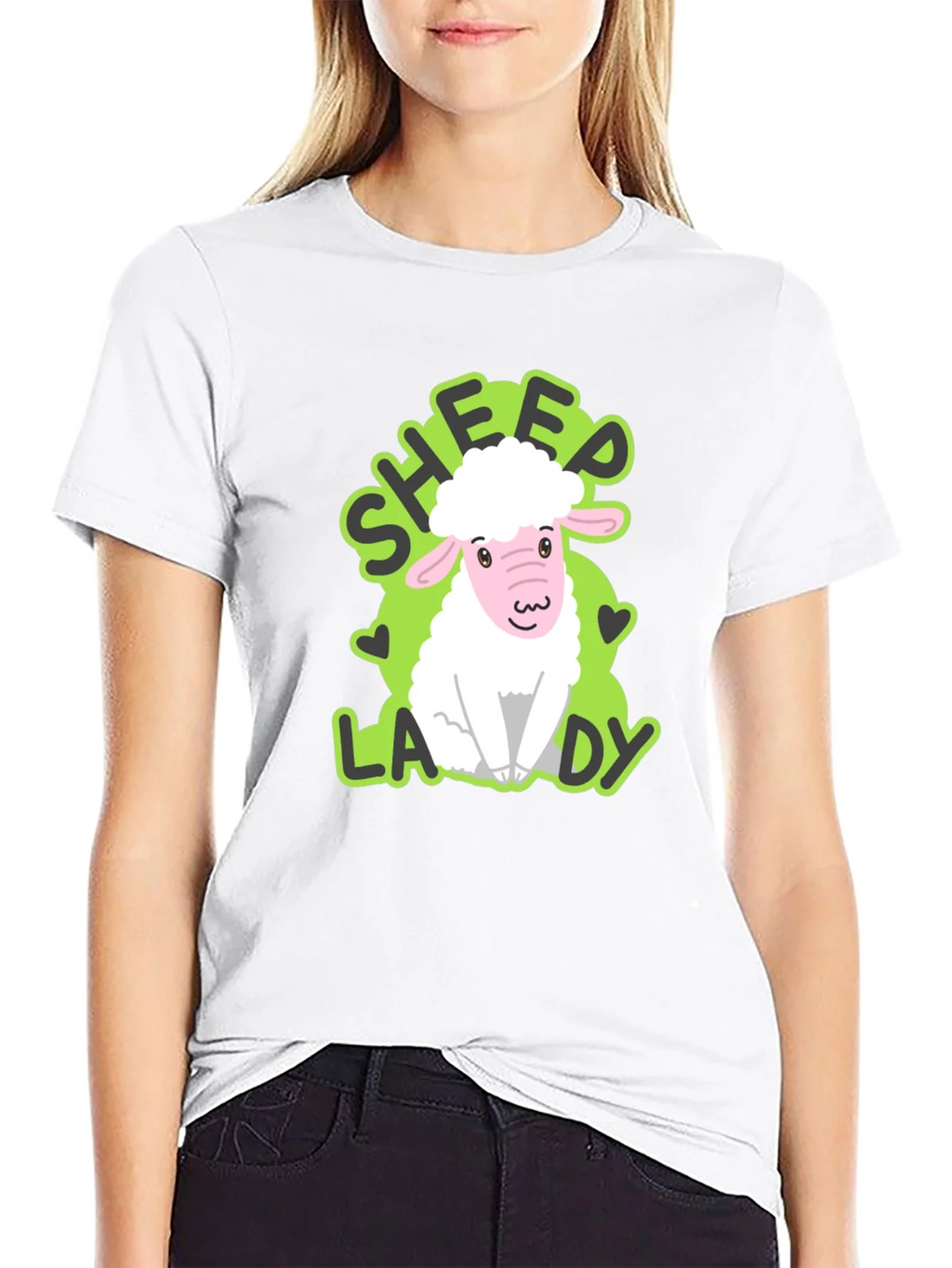 Sheep Lady T-Shirt - Cute Animal Lover Tee product image 8