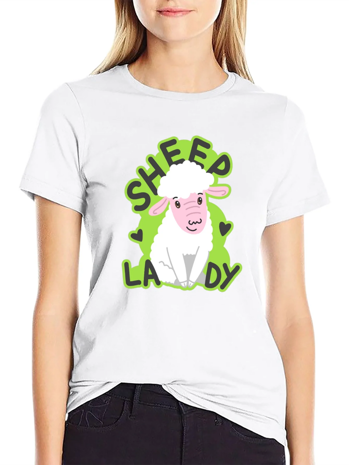 Sheep Lady T-Shirt - Cute Animal Lover Tee product image 8