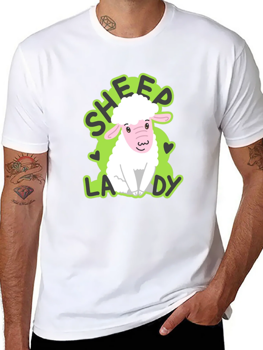 Sheep Lady T-Shirt - Cute Animal Lover Tee product image 7
