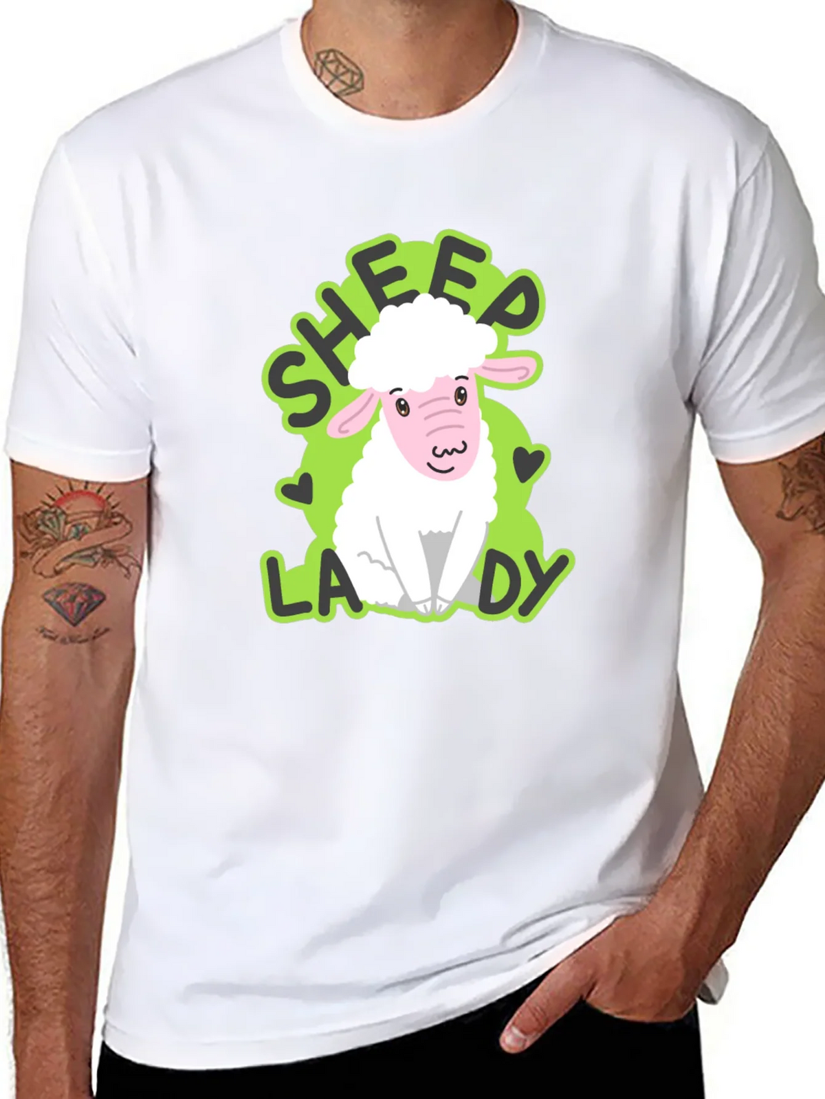 Sheep Lady T-Shirt - Cute Animal Lover Tee product image 7