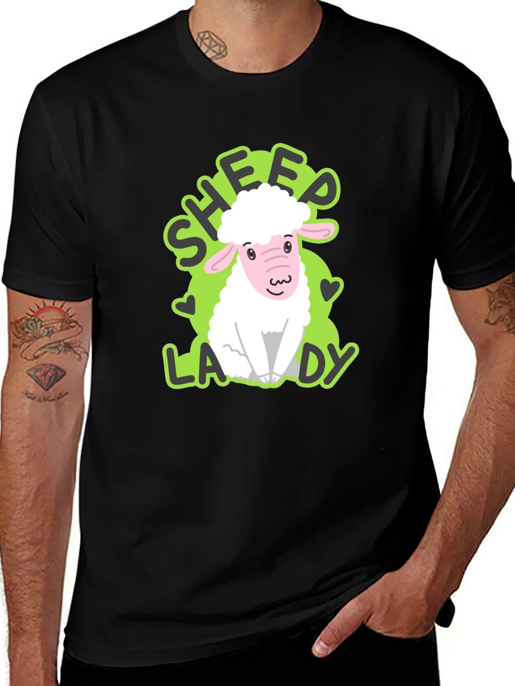 Sheep Lady T-Shirt - Cute Animal Lover Tee product image 1