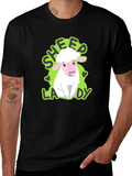 Sheep Lady T-Shirt - Cute Animal Lover Tee product image 1