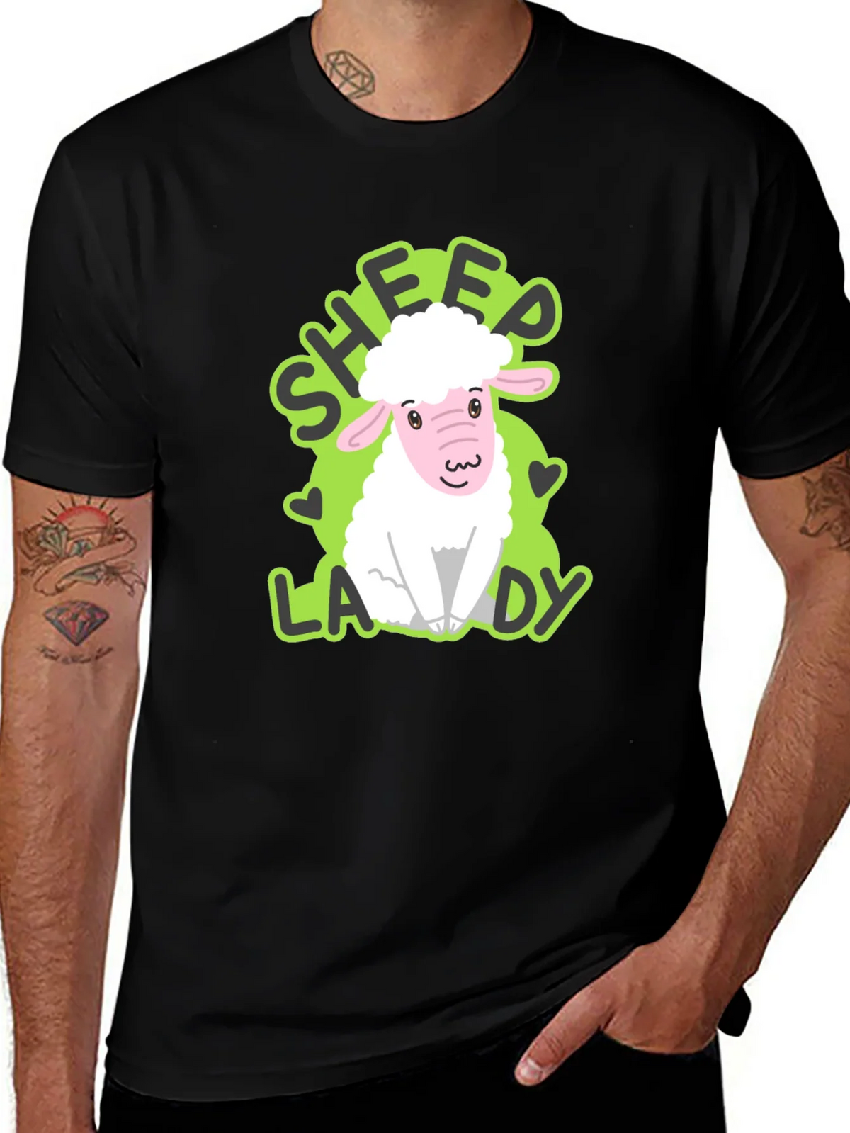 Sheep Lady T-Shirt - Cute Animal Lover Tee product image 1
