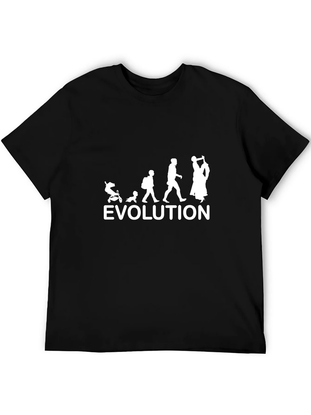 Evolution Black Graphic Tee - Mens Novelty T-Shirt product image 5