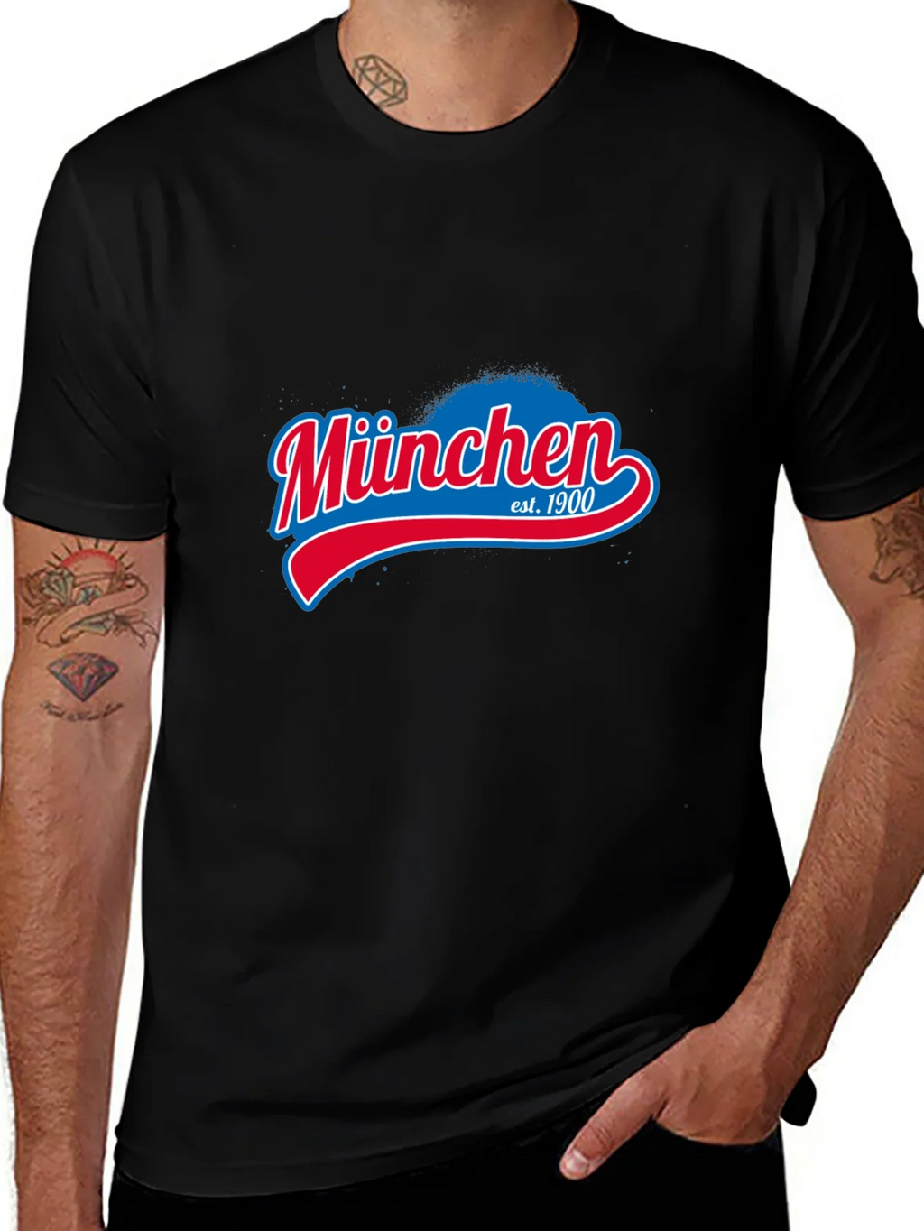 München Est. 1900 Graphic T-Shirt - Black product image 1