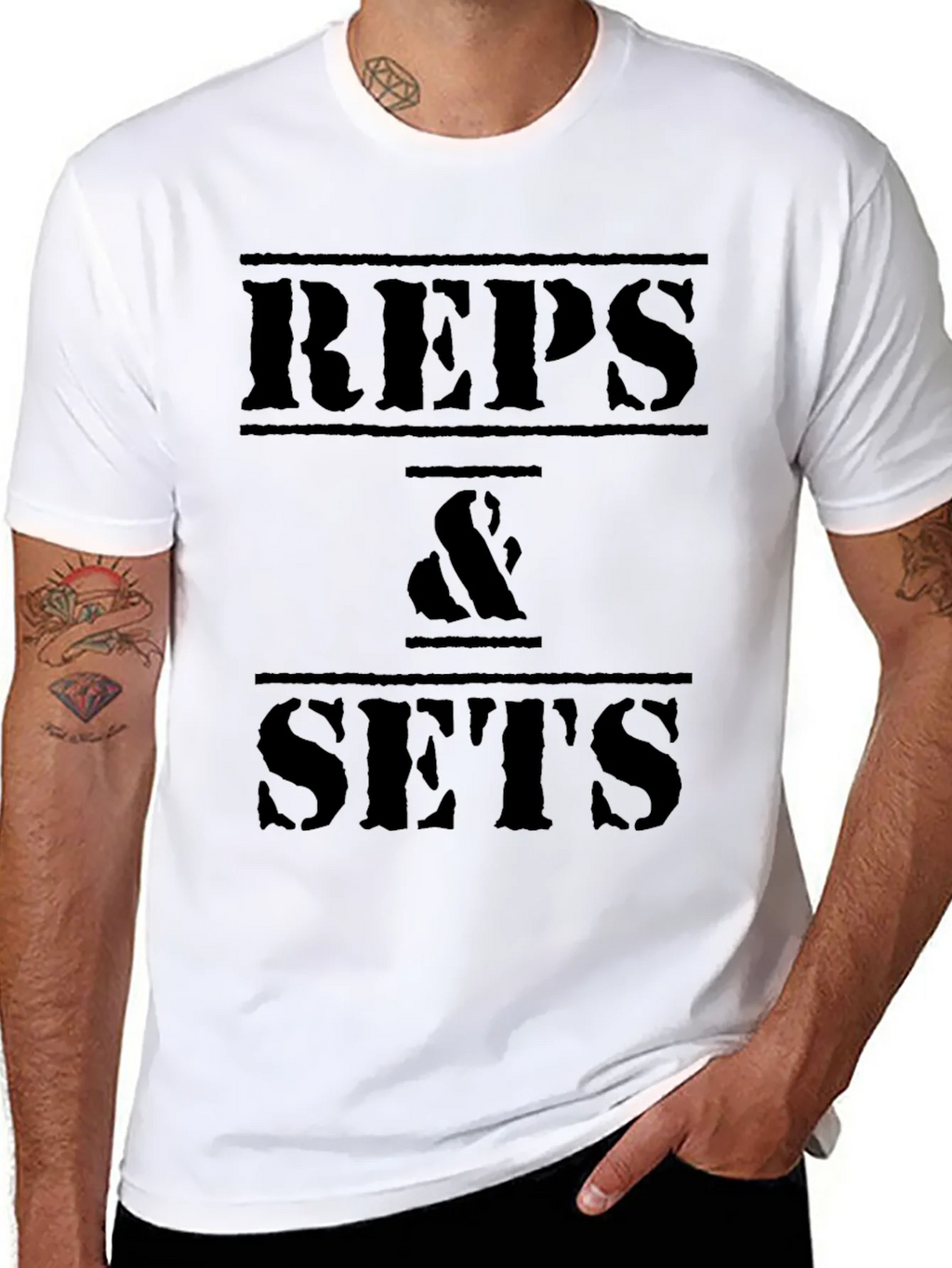 Reps & Sets Black Graphic T-Shirt product image 7