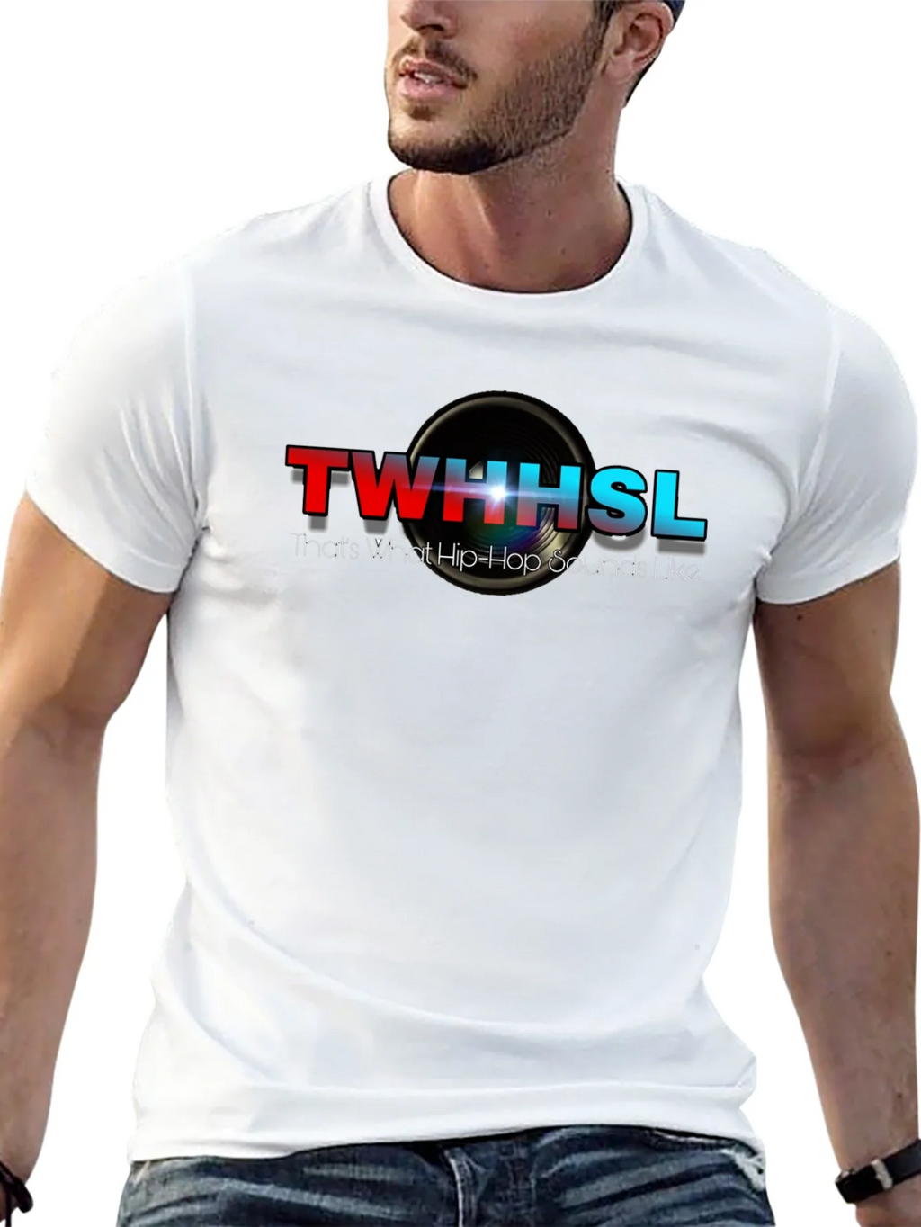 TWHHSL Hip-Hop Sounds Black Graphic Tee product image 12