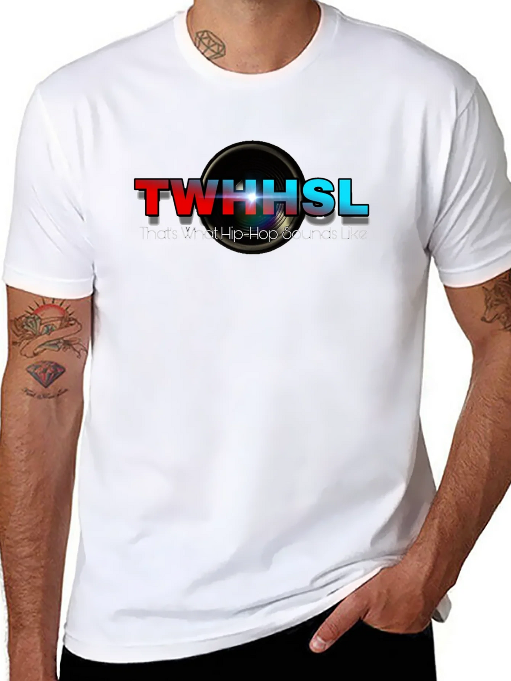 TWHHSL Hip-Hop Sounds Black Graphic Tee product image 7