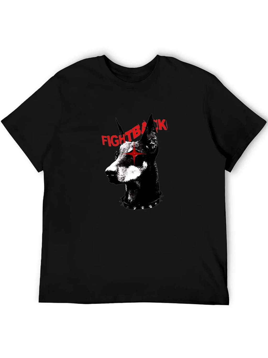 Fight Back Doberman Graphic Tee - Edgy Dog Lover Shirt product image 3