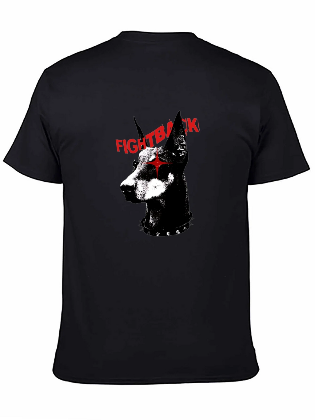 Fight Back Doberman Graphic Tee - Edgy Dog Lover Shirt product image 2
