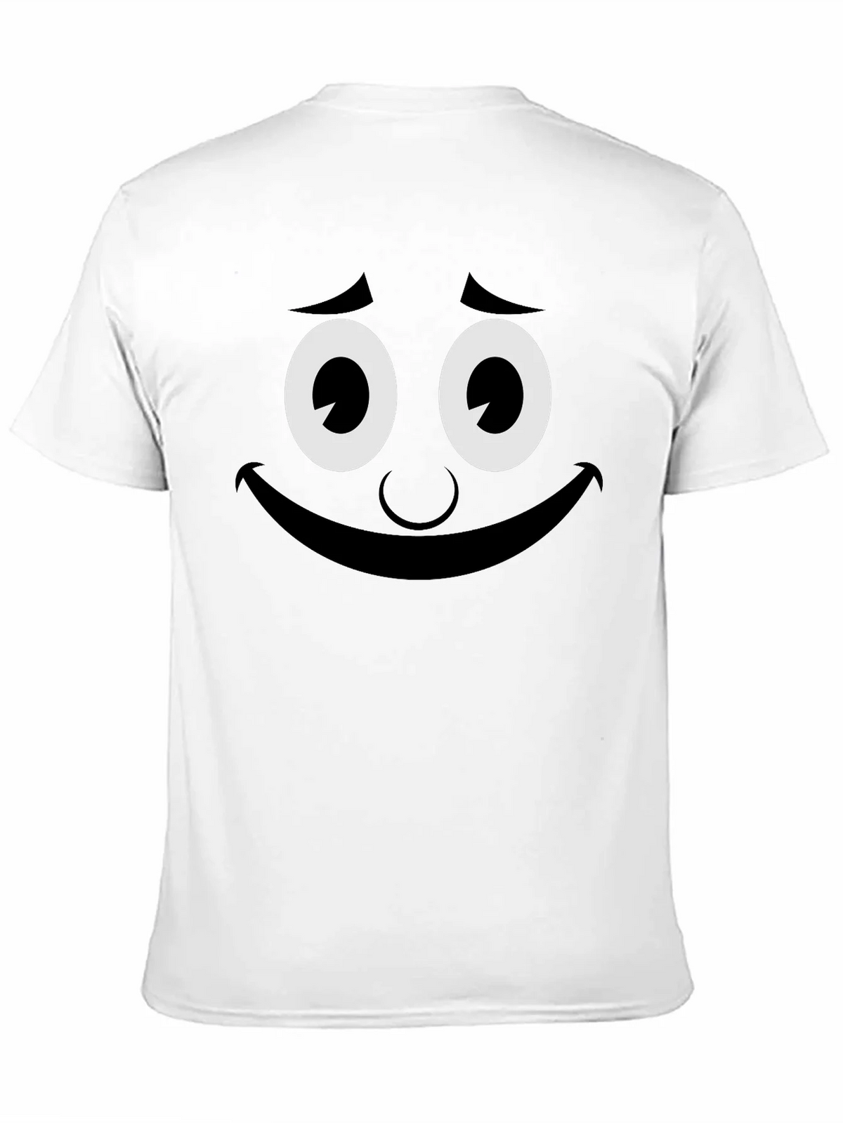 Funny Smiley Face Graphic Tee - Black Crew Neck T-Shirt product image 6