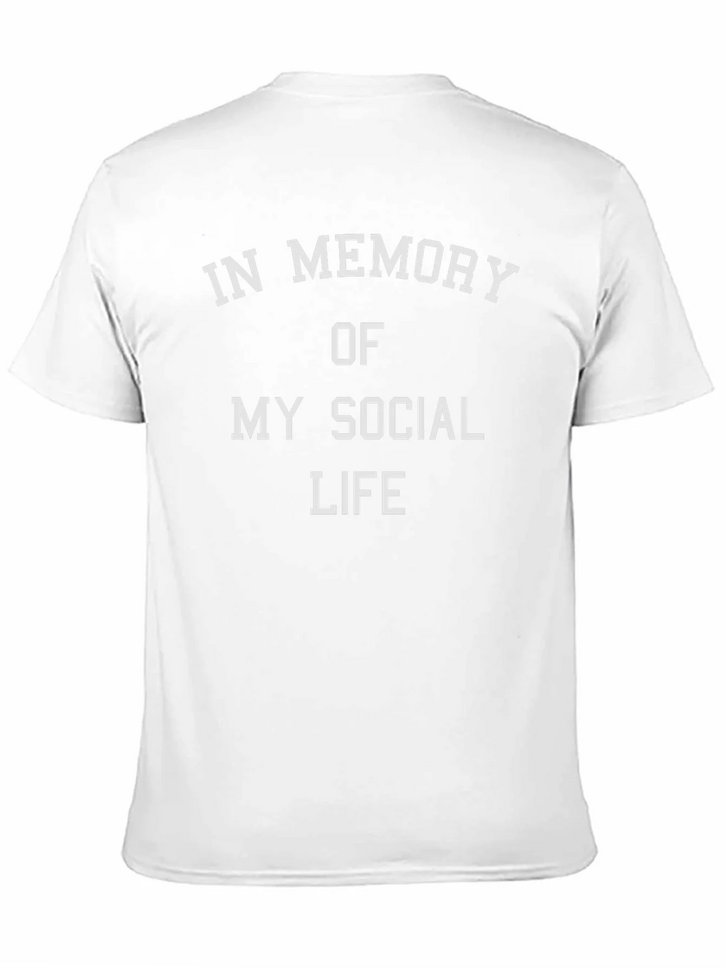 In Memory Of My Social Life Graphic Tee product image 8