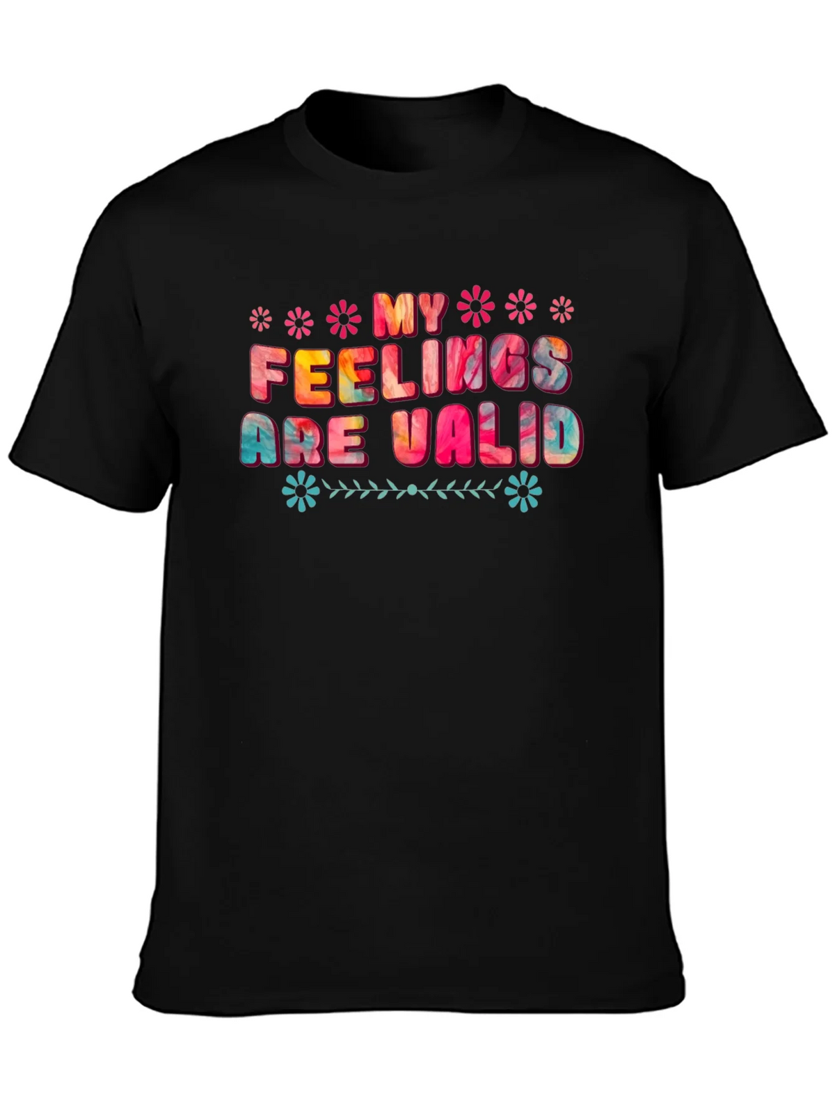My Feelings Are Valid Graphic Tee - Black product image 3