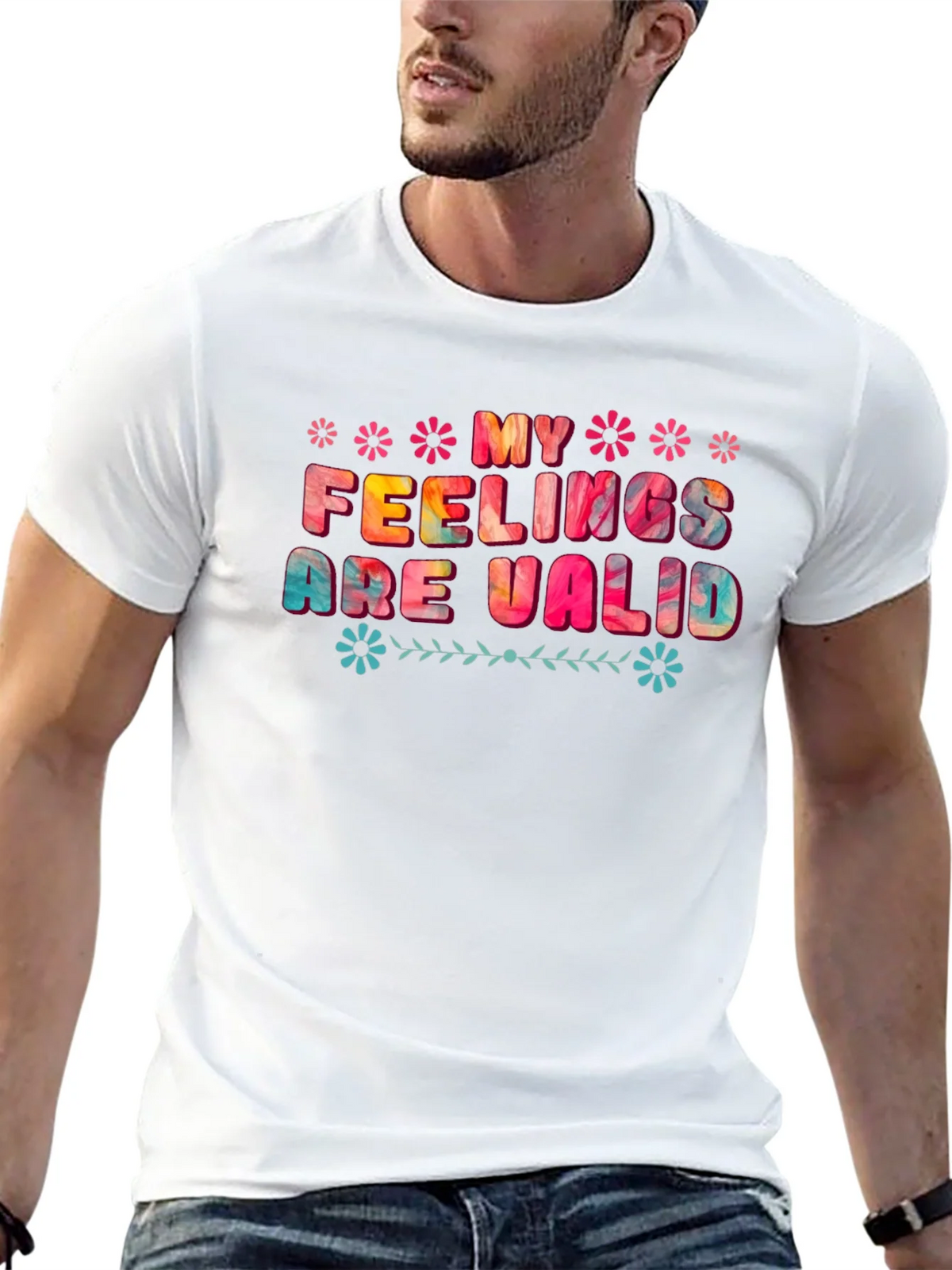 My Feelings Are Valid Graphic Tee - Black product image 12