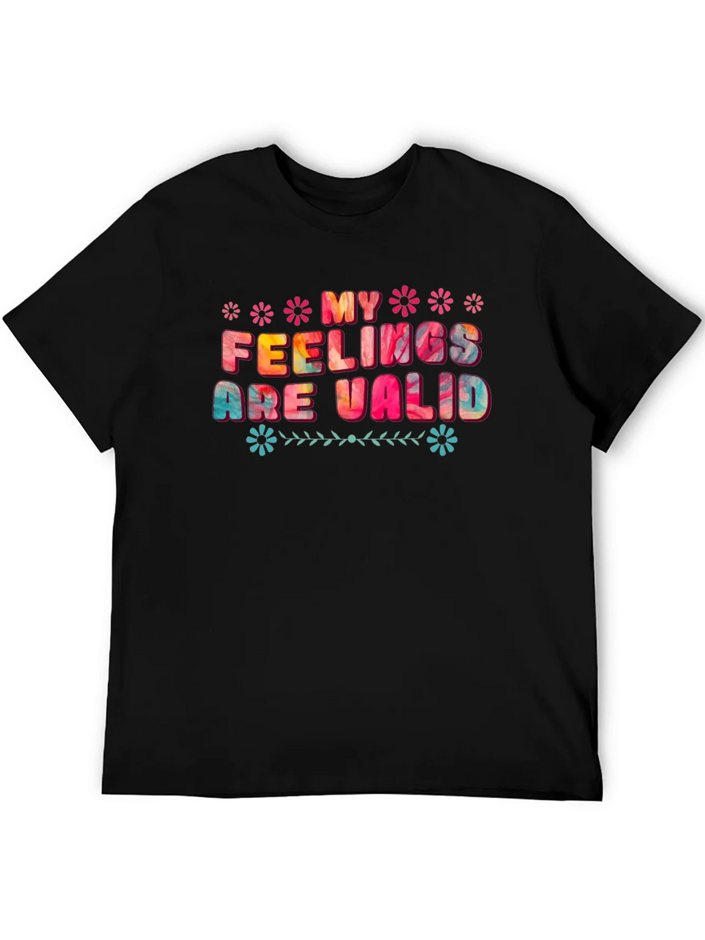 My Feelings Are Valid Graphic Tee - Black product image 5