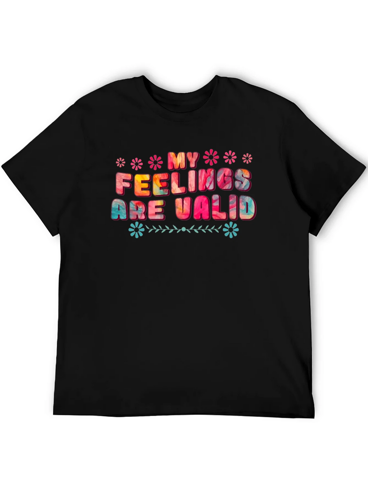 My Feelings Are Valid Graphic Tee - Black product image 5
