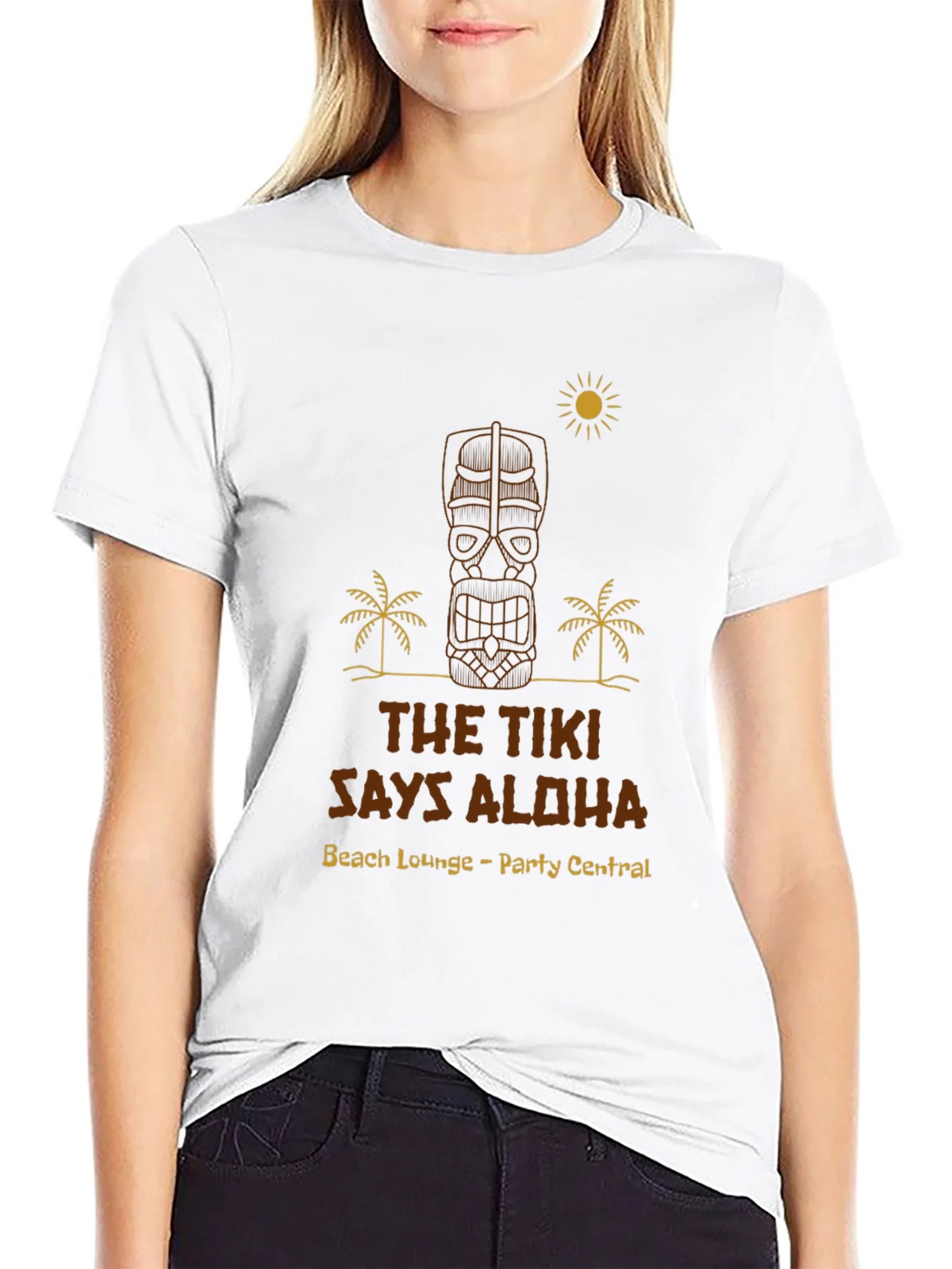 The Tiki Says Aloha Graphic T-Shirt product image 8