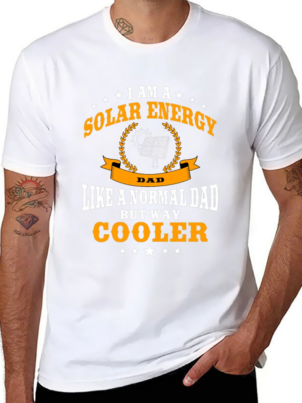Solar Energy Dad T-Shirt - Cooler Than Normal! product image 7