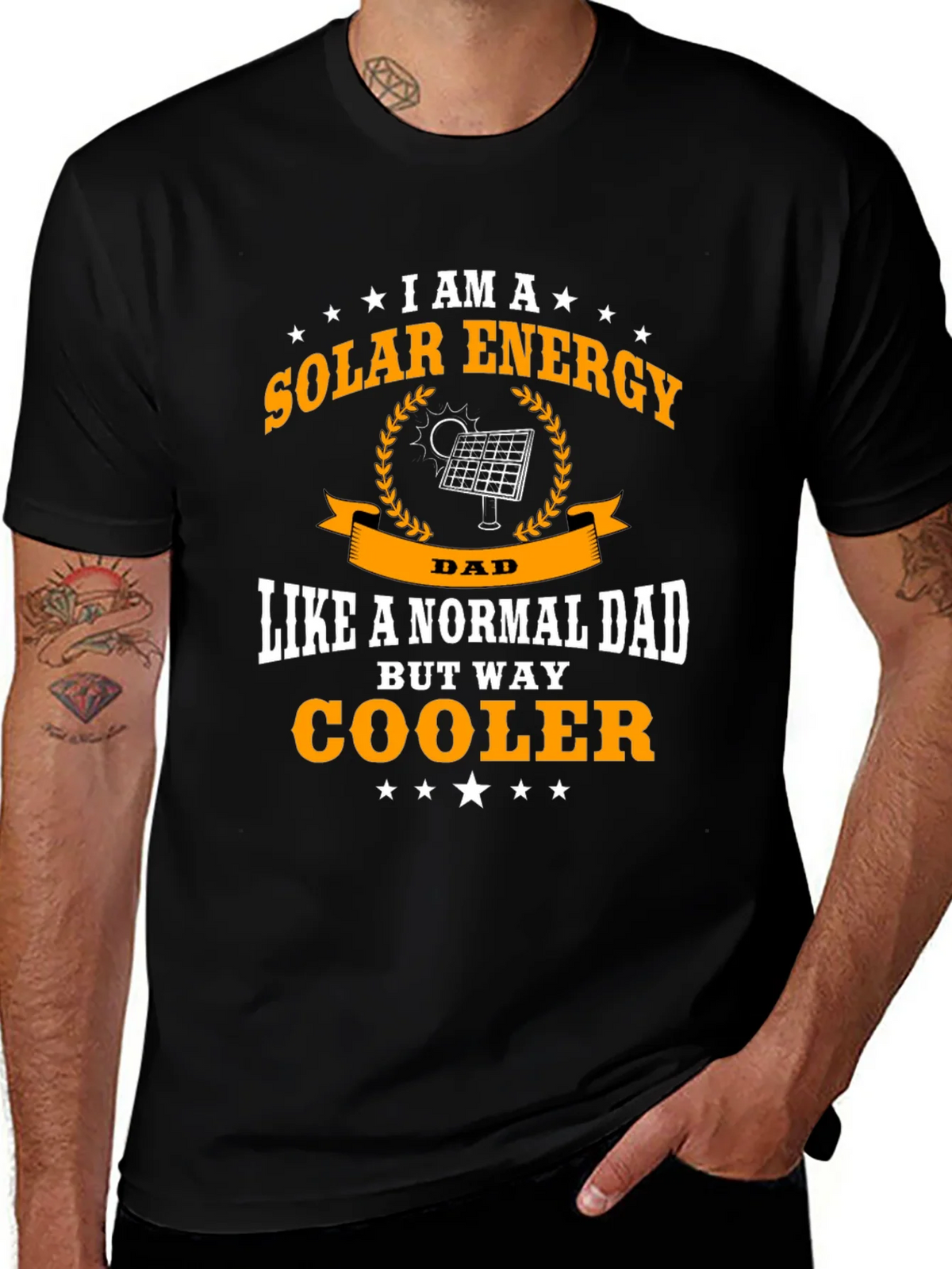 Solar Energy Dad T-Shirt - Cooler Than Normal! product image 1