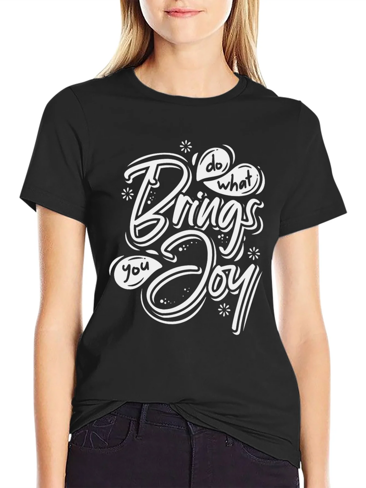 Do What Brings You Joy Black T-Shirt product image 2