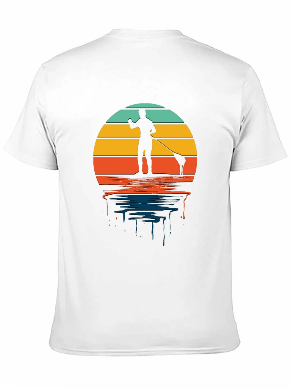 Retro Paddle Boarding T-Shirt - Sunset Design product image 10
