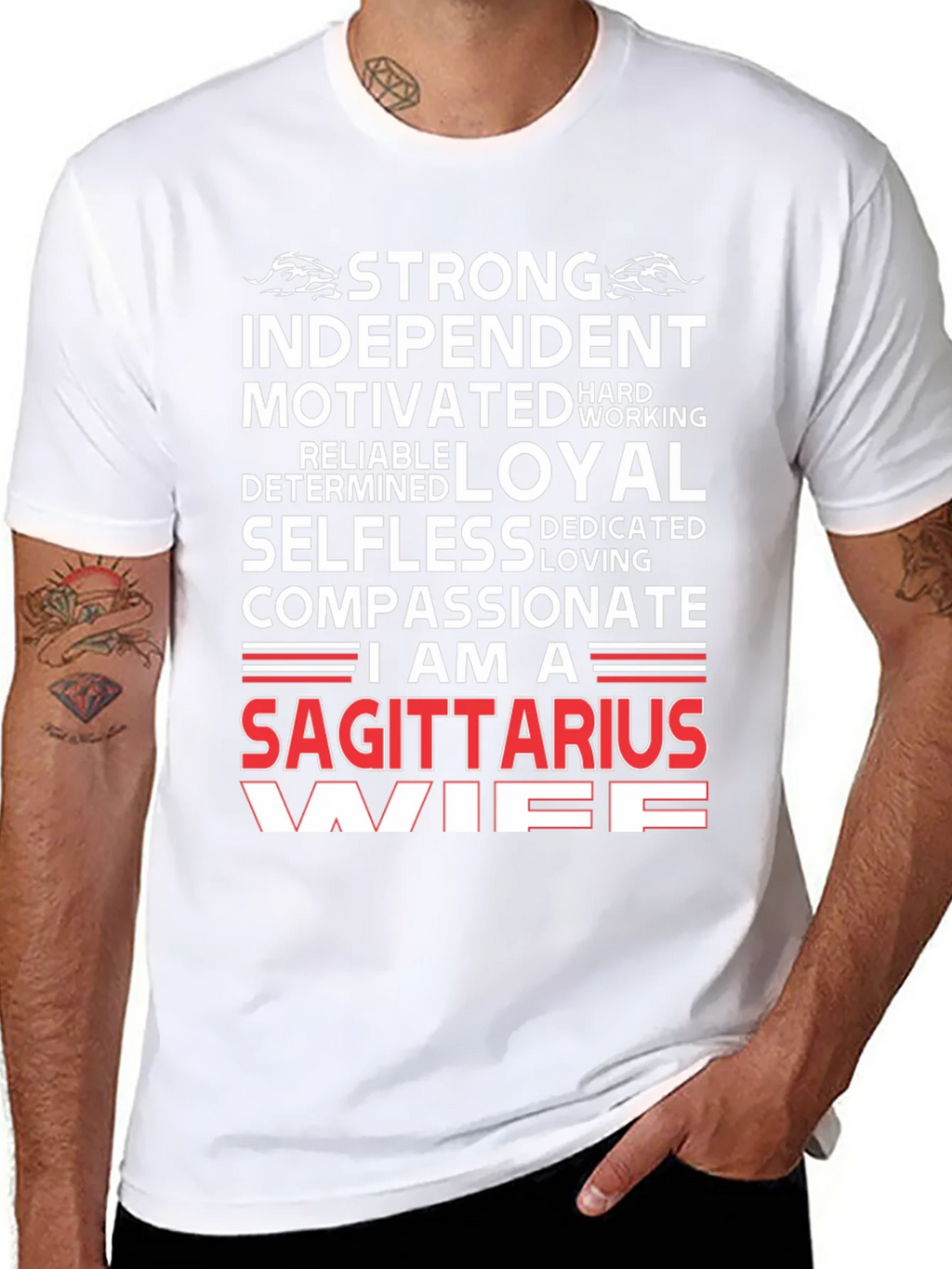 Sagittarius Wife Graphic Tee - Zodiac T-Shirt product image 7
