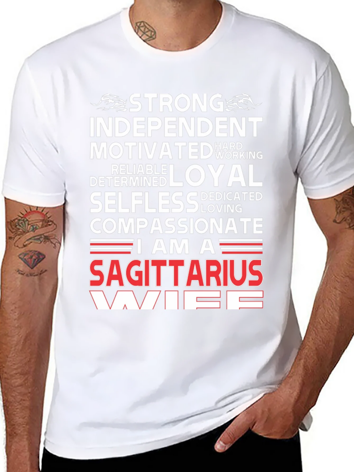 Sagittarius Wife Graphic Tee - Zodiac T-Shirt product image 7