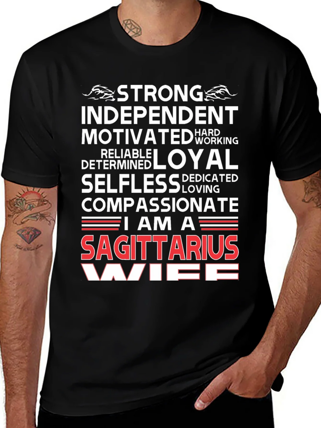 Sagittarius Wife Graphic Tee - Zodiac T-Shirt product image 1