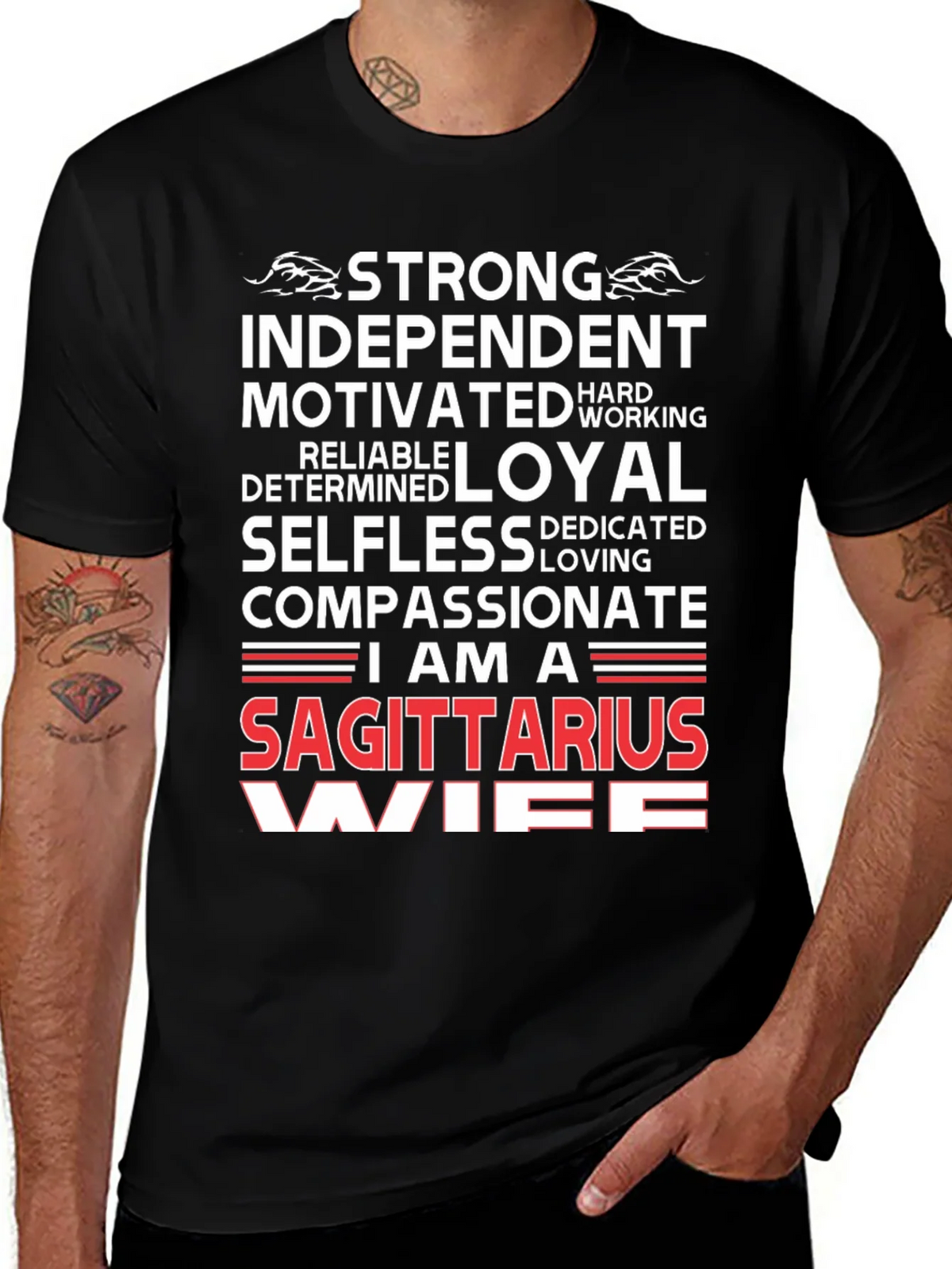 Sagittarius Wife Graphic Tee - Zodiac T-Shirt product image 1