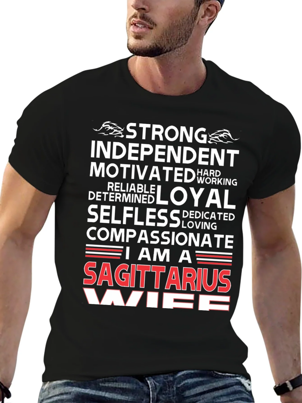 Sagittarius Wife Graphic Tee - Zodiac T-Shirt product image 6