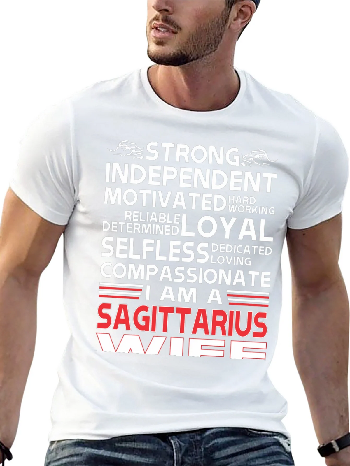 Sagittarius Wife Graphic Tee - Zodiac T-Shirt product image 12