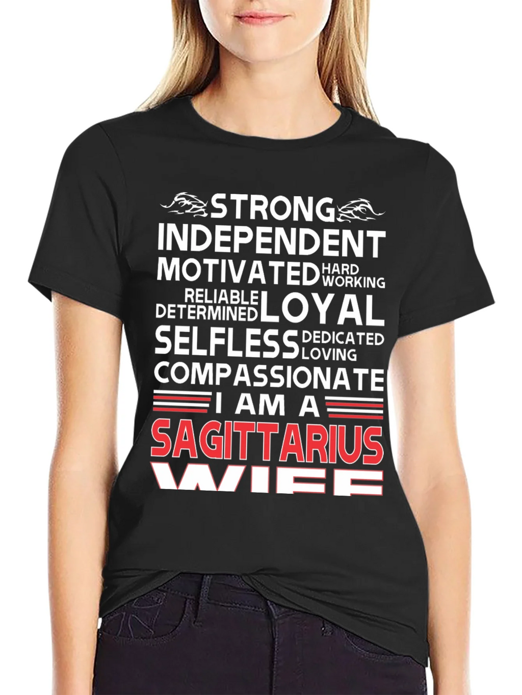 Sagittarius Wife Graphic Tee - Zodiac T-Shirt product image 2