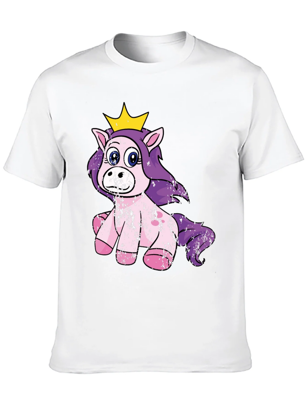 Cute Princess Unicorn Black T-Shirt product image 9