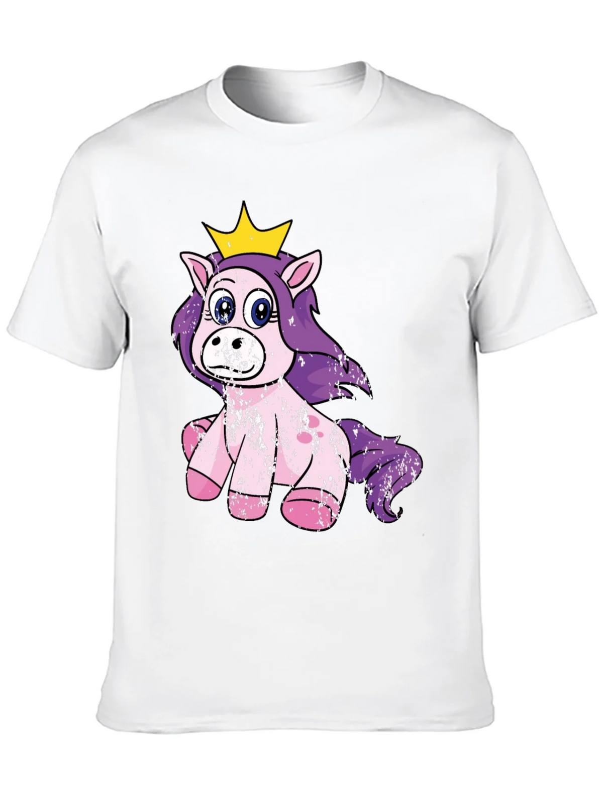 Cute Princess Unicorn Black T-Shirt product image 9