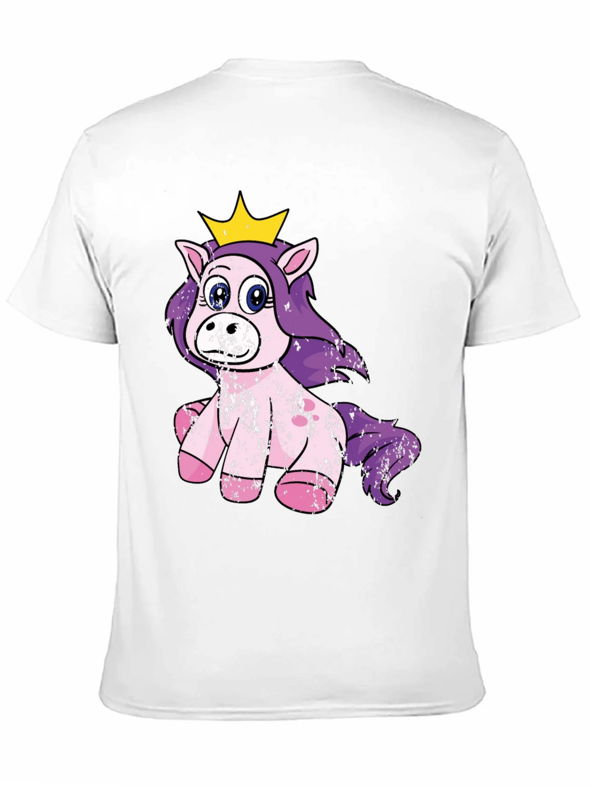 Cute Princess Unicorn Black T-Shirt product image 10