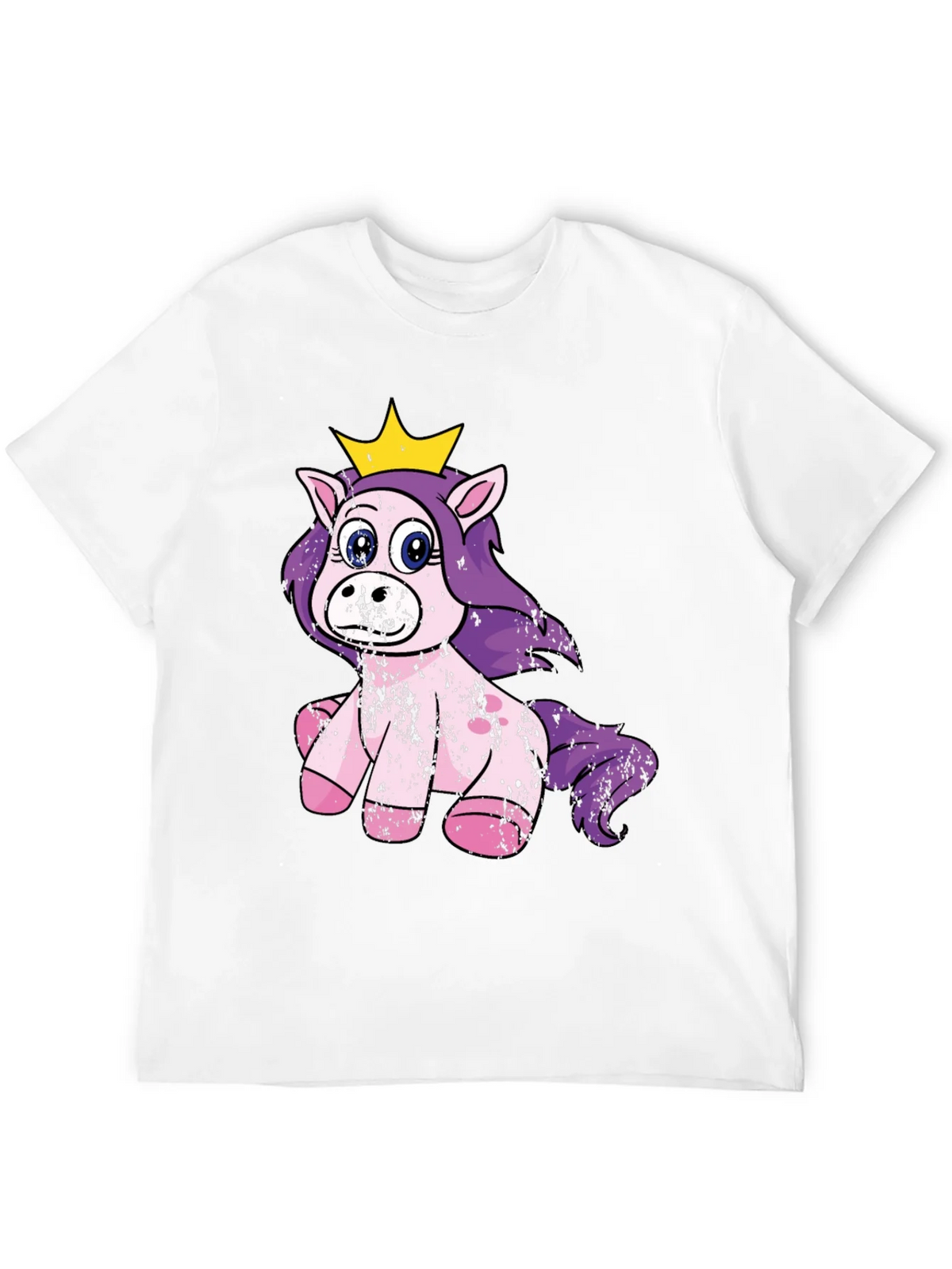 Cute Princess Unicorn Black T-Shirt product image 11