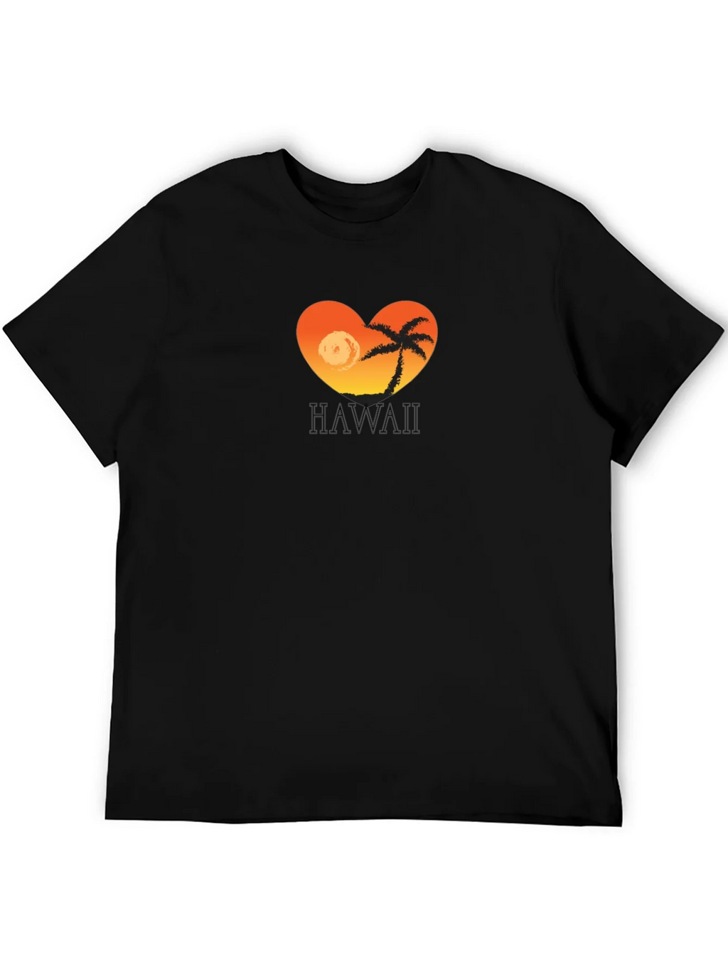 Hawaii Sunset Heart T-Shirt - Tropical Island Tee product image 5